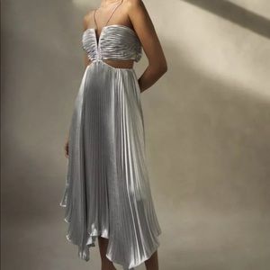 AiiFOS Intermix Evie Pleated Cut-Out Dress